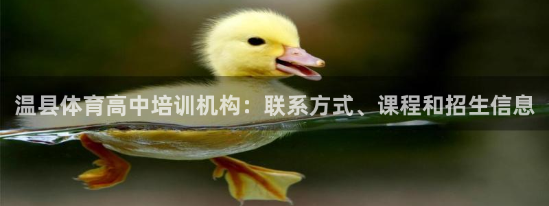 焦点娱乐平台主管：温县体育高中培训机构：联系方式、课