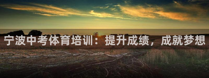 焦点娱乐平台登录不了怎么回事：宁波中考体育培训：提升成绩，成